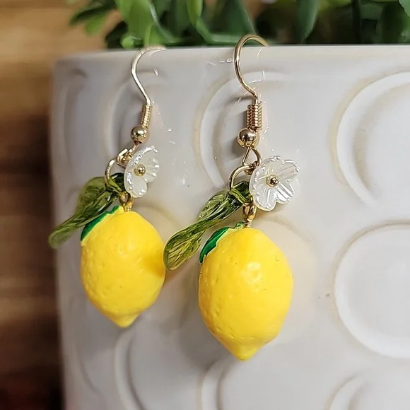 LEMON DROP EARRINGS - Picture 3 of 5